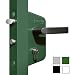 Cerradura de nailon verde/tubo de 40 mm, entr. 60 mm fijo/tornillo