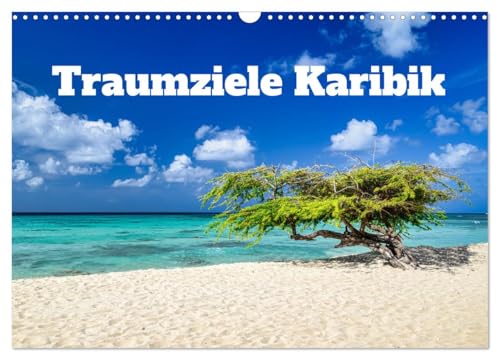 Traumziele Karibik (Wandkalender 2026 DIN A3 quer), CALVENDO Monatskalender: Reiseziele auf den Inseln der Karibik (CALVENDO Orte)
