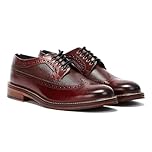 Ben Sherman Archie Brogue Mens Burgundy Shoes-UK 10 / EU 44