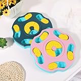 Radsocken Dog Puzzle Slow Feeder, Interactive Puzzle Toys for Dogs Training & Mental Stimulating, Treat Dispenser (Blue) - Image 6