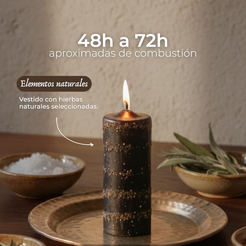 Miniatura 4 de Vela Arrasa Con Todo Ritualizada Rompe Trabajos De Magia, Corte De Brujería, Limpieza Energética Vela Esotérica Artesanal Con Hierbas Y Aceites Protección Espiritual Las Velas De Mariano