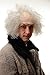 WIG ME UP- 3893-P68A Peluca Caballero Hombre Halloween Carnaval Abuelo Viejo científico...