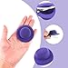 ASUNFO 12 Pcs Mini Top Hat Clip Cute Mini Tea Party Hats for Girls Tiny Hat Decorations Girls Women Hair Accessories Purple&Blue&Dark Blue 2.28 Inch
