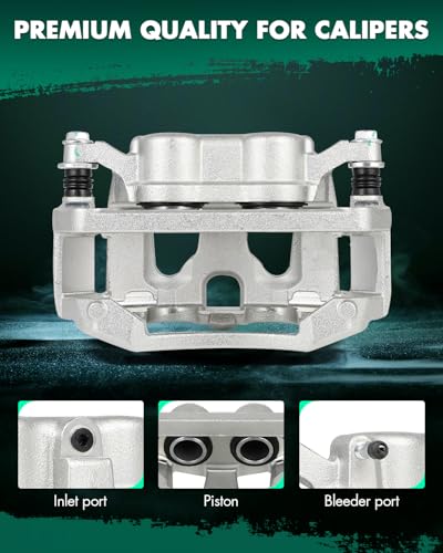 Image of SCITOO Rear Left Brake Caliper With Bracket 18B5473 Compatible For Ford For F-250 Super Duty 2013-2019, For Ford For F-350 Super Duty 2013-2019