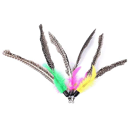 Paquete de 6 plumas de repuesto para la varita Da Bird; juguete interactivo para gatos