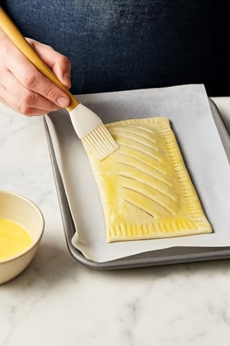Busstier 5’li Silikon Spatula Seti Bambu Saplı Mutfak Gereçleri Isıya Dayanıklı Yapışmaz Hamur Karıştırıcı Pasta Fırçası Kaşık Spatula Seti Kolay Temizlenen Sağlıklı Pişirme Araçları (Bej) - Görsel 5