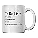 Produktbild Inspirational Funny Quotes Mug With Sayings For Men Women - Cat Dad To Do List Funny Be Awesome List Cat Dad Gift - Gift Idea Coffee Mug Tea Cup Ceramic White 11 OZ