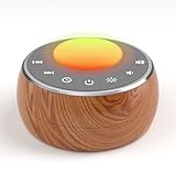 Peakeep White Noise Portable Sound Machine Sleeping Light for Adults Baby, Loud Clear Speaker, 25 Hours Continuous Audio 27 Noise Fan Nature No-looping Sounds, 30 Volume, Battery Operated