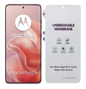 Passionflower Edge To Edge Screen Guard for compatible with Matte Membrane Screen Protector MOTOROLA Edge 60 Fusion 5G Hydrogel Flexible Film Scratch-Resistant, [Not Tempered Glass (Pack of 1)