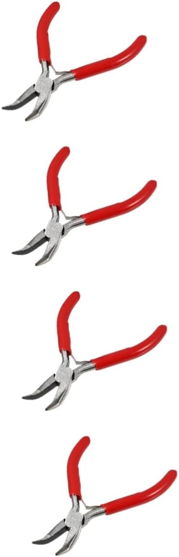 4pcs Professional Jewelry Pliers Tools Bent Chain Nose Pliers Wire Wrapping for Earring Making