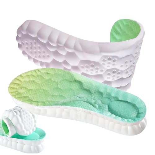 Plantillas Cloud | 2 pares de almohadillas y aireadas para zapatos, plantillas interiores nube para hombres, para correr, caminar, trabajar, senderismo, deportes y pies