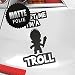 Kiwistar Trust me, im a Troll – Adesivi a rotoli, 25 colori neon opaco