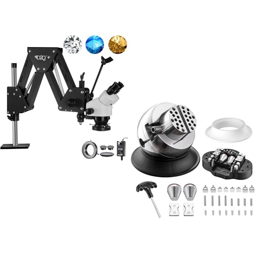 Image of ZQ-1 Jewelry Microscope with 3in Ball Vise (Black)