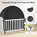 Blackout Baby Sleep Tent Sleep Pod, Pop Up Crib Blackout Cover Canopy for Naps at Home and Traveling, Fits Full Size Crib, Pack n Play, and More with Safe Bottom Design, Blocks 98% Light