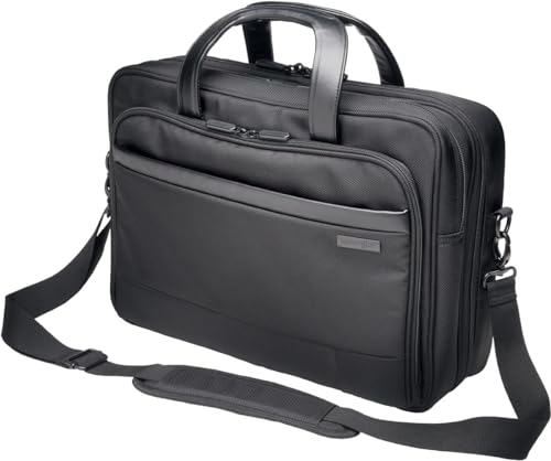 Image of Kensington K60386EU Laptop Briefcase, Contour 2.0 15.6 Inch Business Laptop Briefcase, Medium Shoulder Bag for Laptops & Tablets, Water Resistant Secure Bags for Men & Women, Hand Luggage, Travel Bag