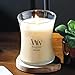 WoodWick Medium Hourglass Candle Vanilla Bean - Premium Soy Blend Wax Pluswick Innovation Wood Wick Perfect for Gifting and Aesthetically Pleasing Decor