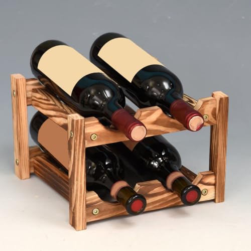 Casier à bouteilles de vin en bois chic, cadeau idéal bar