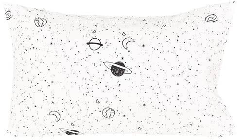 Image of Scientific Sleep Starry Galaxy Solar System 100% Cotton 3 Pcs Twin Bed Sheet Set Kids Boys Girls Toddler Teen, Flat Sheet & Fitted Sheet & Pillowcase Kids Bedding Set (Galaxy, Twin)