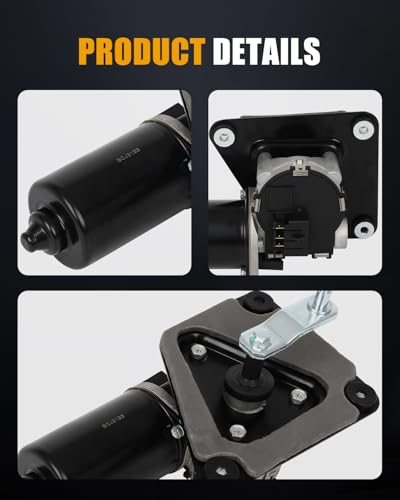 Image of ROADFAR Front Windshield Wiper Motor for Ford for Bronco|F-150|F-250|F-350 | Fit For Ford For F-53 Motorhome Chassis 1988-1996|For Ford For F-Super Duty 1988-1994|Replace 85299|40-299|3 Pins