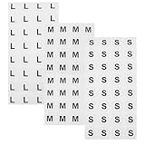 Étiquette de taille pour vêtements – avec un design simple, la taille est claire et facile à vérifier, autocollants