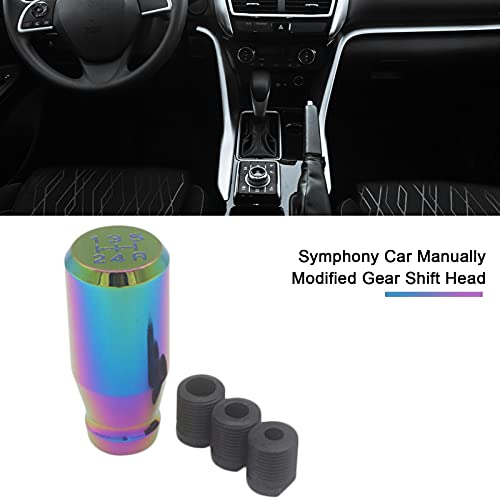 Botão de mudança de engrenagem manual do laser Rainbow Color, cabeça de mudança de engrenagem de lig