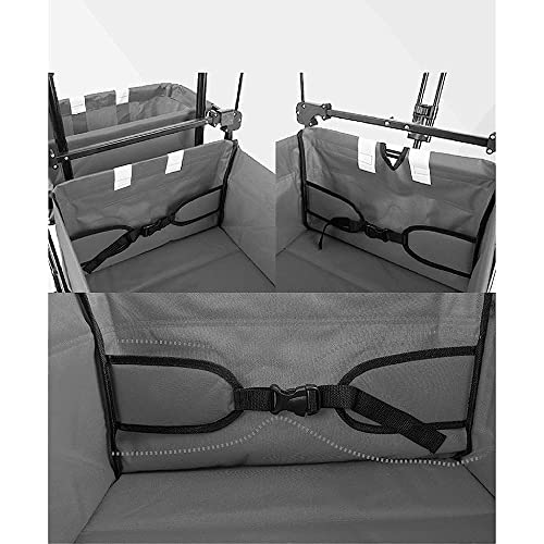 Wäschewagen Handwagen,Zusammenklappbarer Gartenwagen,Schwerlastwagen Mit Überdachung,Multifunktions Einkaufswagen Für Outdoor Camping Strandwagen Mit 4 Rädern,Tragkraft 100 Kg/ – Bild 8