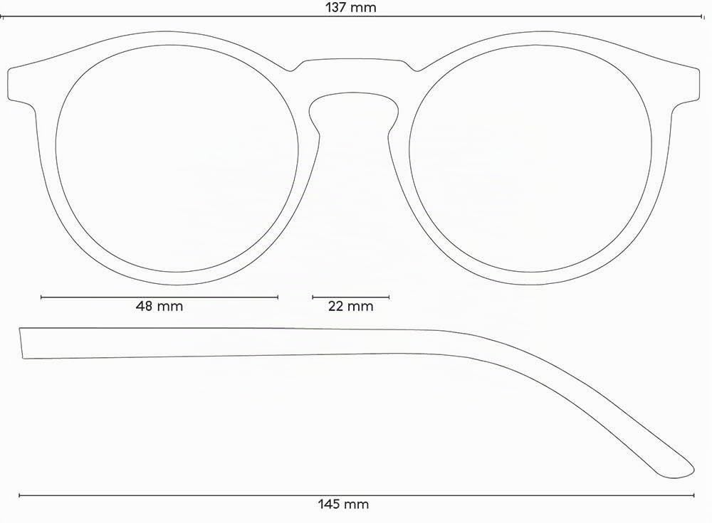 TAKE A SHOT Holz-Sonnenbrille Rund Damen Herren, Schmal Runde Gläser, UV400 - Sonnenbrille Holz