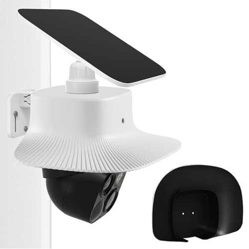 UV Rain Cover Compatible with Eufy SoloCam S340, Outdoor Solar Camera Cover, Weatherproof Camera Protector, Anti Glare, 1Pack (No Cam)