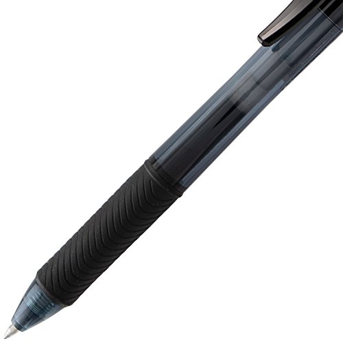 Pentel® EnerGel™ X Retractable Liquid Gel Pens, Medium Point, 0.7 mm, 84% Recycled, Assorted Barrels, Black Ink, Box Of 12 Pens - Thumbnail 5