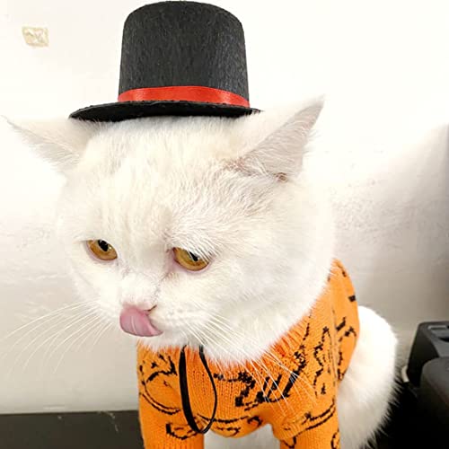 Sombrero de copa para perro y gato, ajustable, talla S miniatura 3