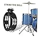 BESPORTBLE Drum Tambourine Accessory Easy Installation Hihat Tambourine Crisp Tone Expands Percussion Options for Drum Kits Versatile for Various Musical Styles
