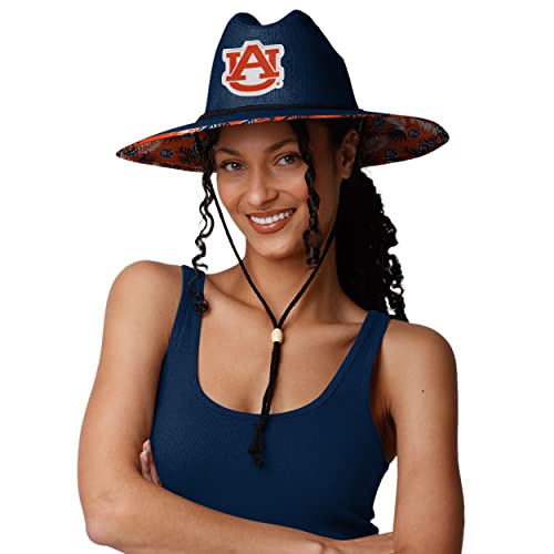 Image of FOCO Auburn Tigers NCAA Team Color Straw Hat
