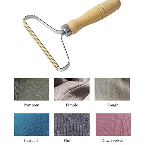 Portable Lint Remover,Pet Hair Remover,Lint Rollers,Clothes Fuzz Remover Fabric Shaver - Reusable Double Sided Lint Shaver For Sweater Woven Coat (2 Pack) #TOP4