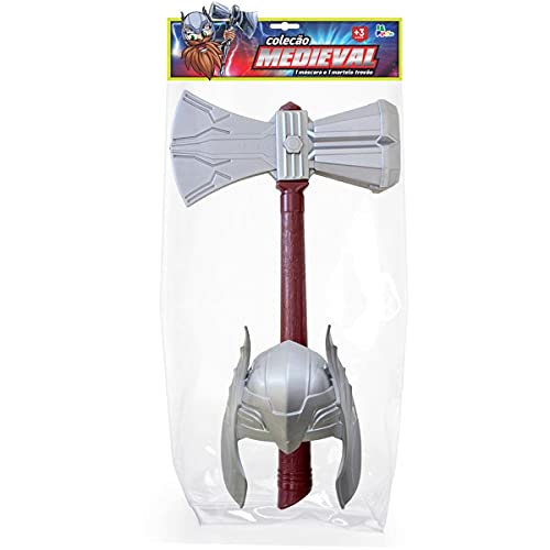Coleção Medieval, LePlastic, Máscara e Martelo, 54 cm