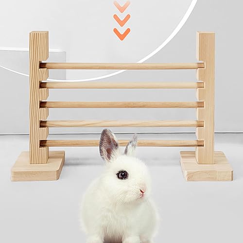 Xujuika Jump Bar - Jump Agility Bar | Kaninchen Hindernisse Springen | Sprungstange Kaninchen | Hindernis Sprunghürde Für Kaninchenrennen | Jump Hürde Bar Bunny Spielzeug Höhenverstellbar
