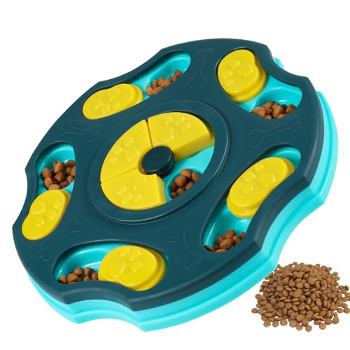 Radsocken Dog Puzzle Slow Feeder, Interactive Puzzle Toys for Dogs Training & Mental Stimulating, Treat Dispenser (Blue)