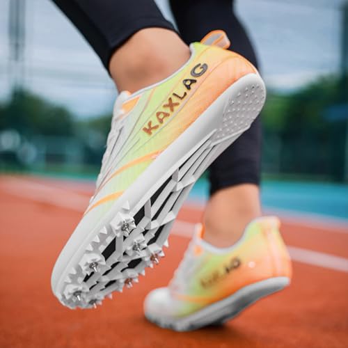 Chaussures d'athlétisme anti-glisse à 7 pointes pour sécuriser vos sauts et courses