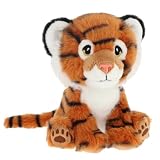 Deluxe Paws Peluche Douce et écologique 100% recyclée (Tigre)
