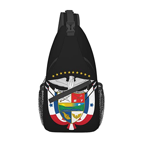 Mochila cruzada unisex negra estilo bandolera miniatura 2