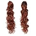 SWACC 24-Inch Long Messy Curls Claw Clip Ponytail Extensions Synthetic Clip in Drawstring Curly Ponytail Hairpiece Jaw Clip Hair Extensions For Women