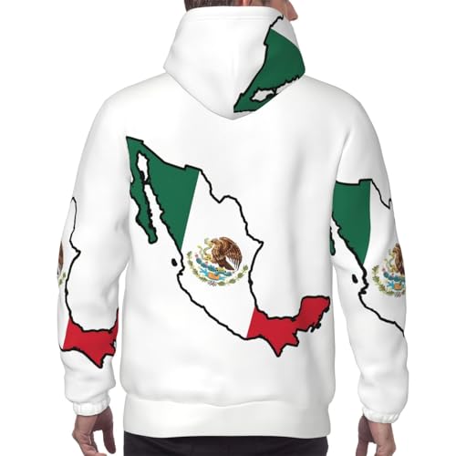 Sweat à capuche homme imprimé Mexique en polyester durable - 4