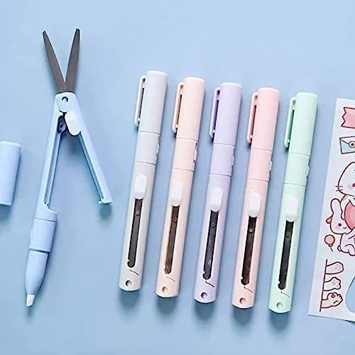FreshDcart FDCA497 Creative Multifunction Foldable Scissors 2 in 1 Pen Cutter...