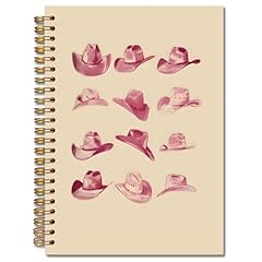 white Pink Western Notebook