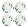 Lenox balsam lane 4 piece dinner plate set 755 lb green  urban country home decor