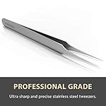 Ingrown Hair Tweezers | Pointed Tip | Precision Stainless Steel | Extra Sharp and Perfectly Aligned for Ingrown Hair Treatment & Splinter Removal For Men and Women | By Tweezees - Image 3