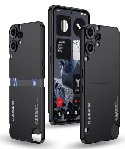 Image of BOUNCEBACK Polycarbonate Hybrid Back Case Cover for Nothing CMF Phone 2 Pro|All Over Protection|Shockproof |Dual Tone Slim Back Case Cover for Nothing CMF Phone 2 Pro - (Black)