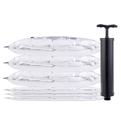 SUOCO Vacuum Storage Bags Jumbo 6 Pack (40 x 30 inch), Space Saver