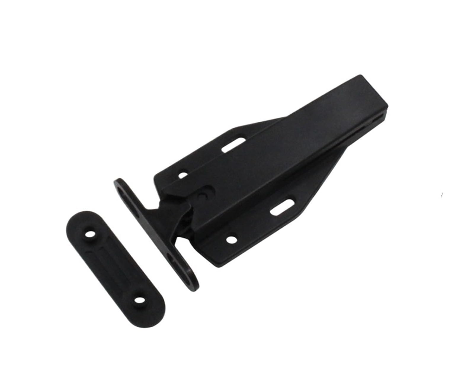 Loquet de porte ABS noir à pression pour meuble et placard invisible