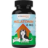 Vitamatic Melatonin for Dogs - 6 mg - 120 Beef Flavored Chewable Tablets ((Pack of 1))