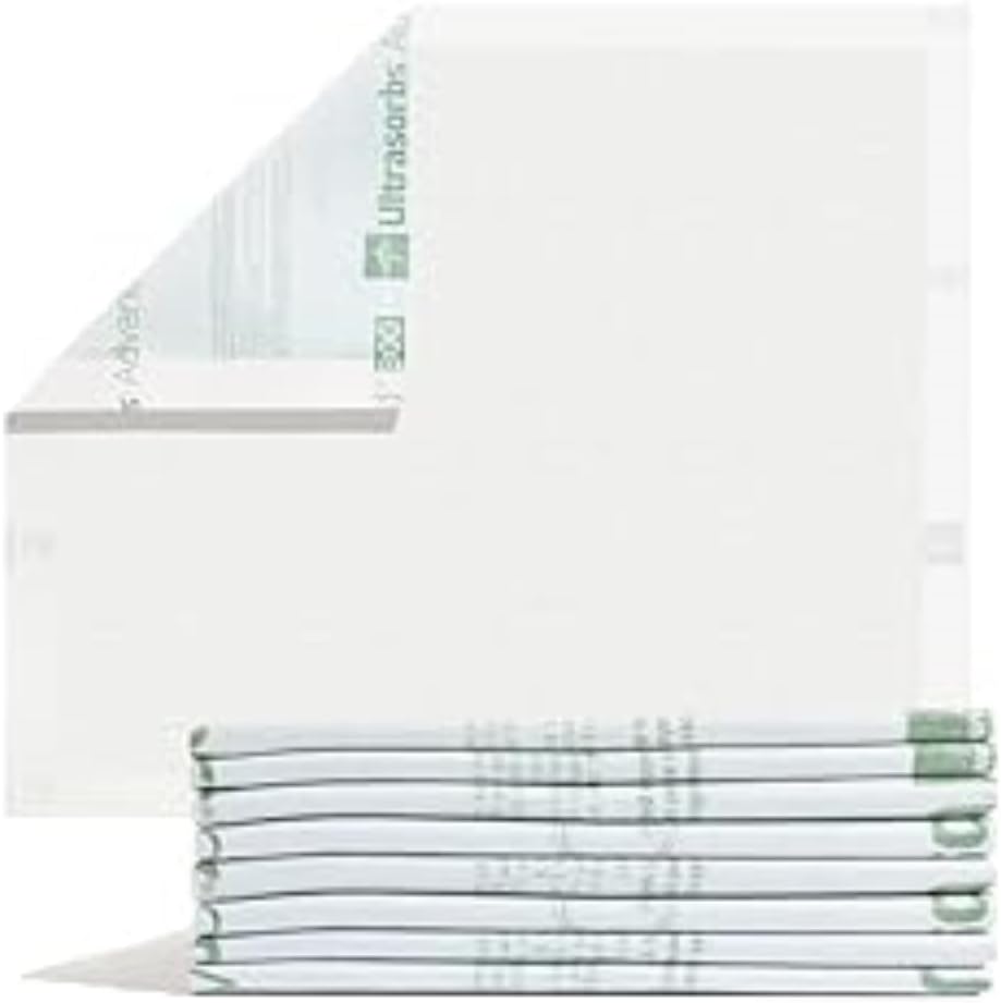 Medline Advanced Plus Ultrasorbs Drypads, 30" x 36", 23” x 36”, 40 Count, Extended Core Disposable Bed Pads, Wider Area Super Absorbent Incontinence Pads, Adult Protective Pads, 300 lb Weight Capacity